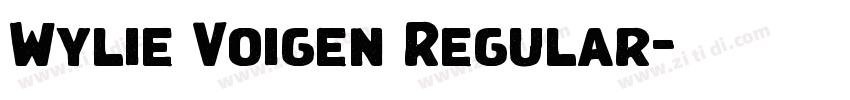 Wylie Voigen Regular字体转换